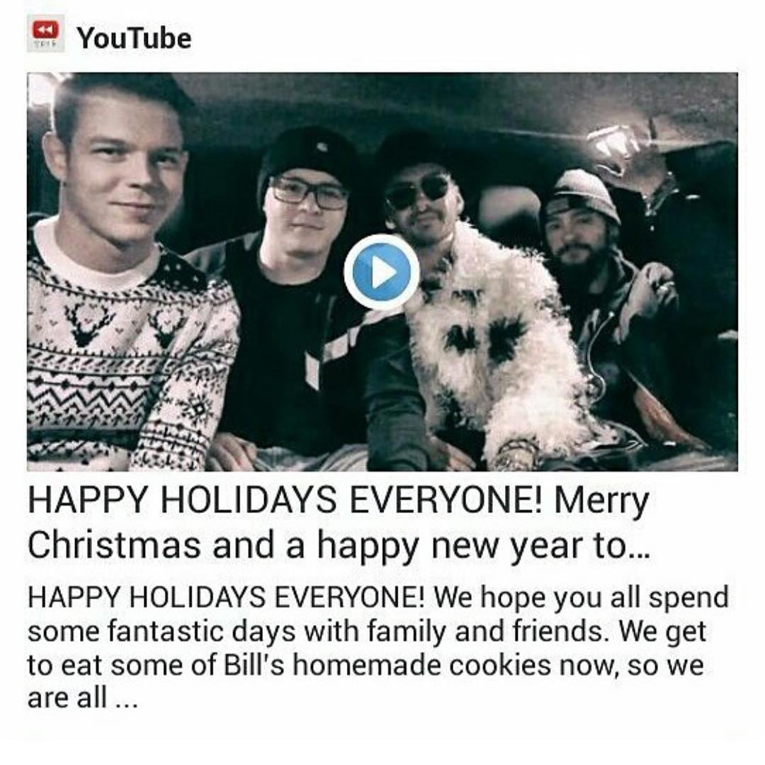 Bill Kaulitz IG Post Merry Christmas Go And Check Our Youtube